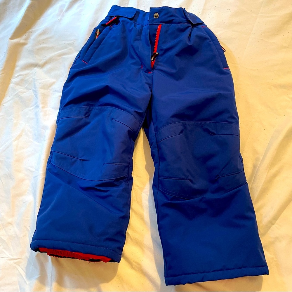 Blue snow pants, size 4T